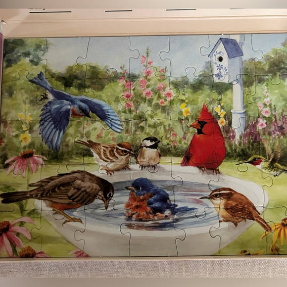 Relish Puzzle Large Pieces For Seniors- Dementia Product 35 Piece Bathing Birds - Picture 7 of 13